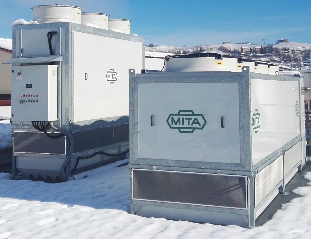 Evaporative Condenser & Adiabatic Gas Cooler for a Langhe Dairy_Food Industry