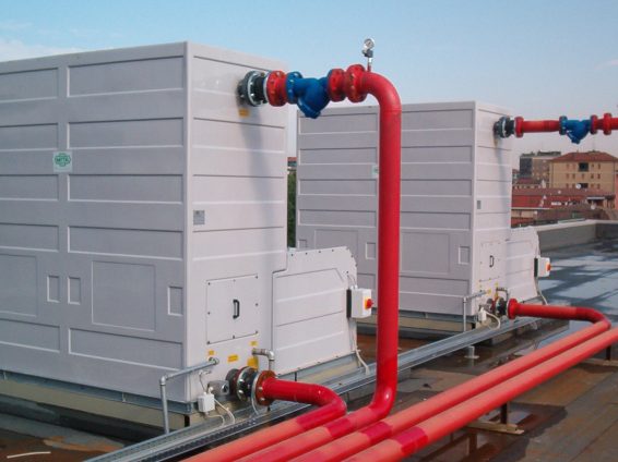 Tour de refroidissement ouverte MCT avec ventilateurs centrifuges