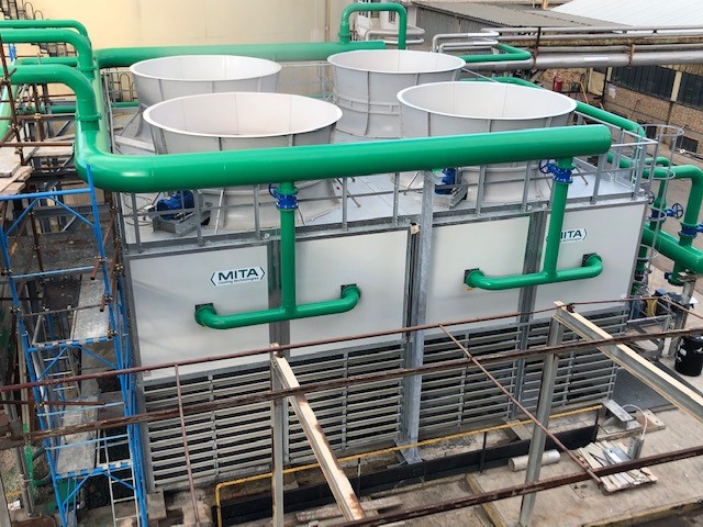 Tours de refroidissement modulaires pour une usine de production de biodiesel