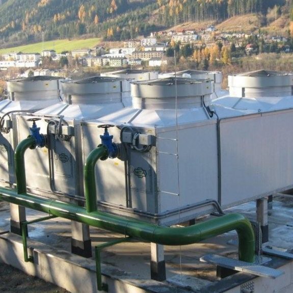 PME-E Open Circuit Cooling Tower for a Snowmaking Plant in Austria