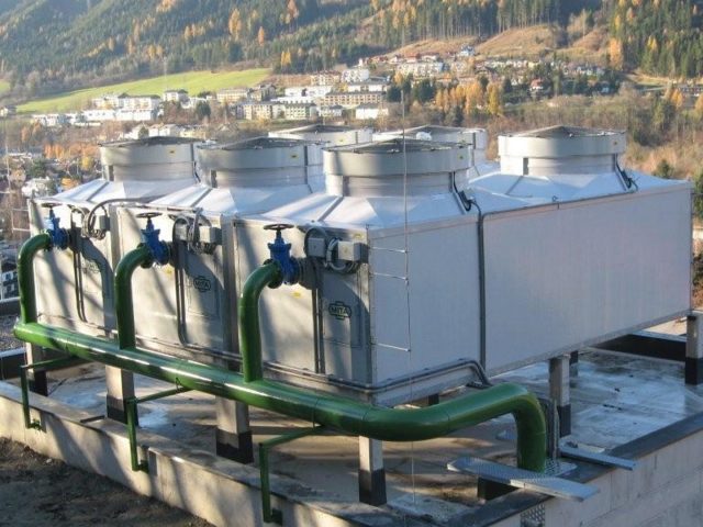 PME-E Open Circuit Cooling Tower for a Snowmaking Plant in Austria