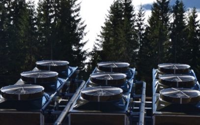 Cooling Towers for Snowmaking in Hopfgarten