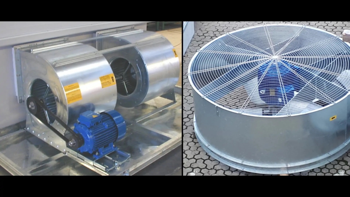 Torri di raffreddamento ventilatore centrifugo o assiale MITA